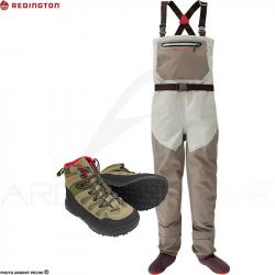 Pack Waders REDINGTON Sonic-Pro GREY + chaussures Forge caoutchouc XLS