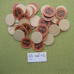 43 Cartons numérotés cal 12 No 9 ou neutres
