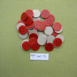 100 Cartons numérotés cal 12 No 12 ou neutres