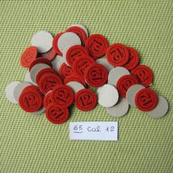 65 Cartons numérotés cal 12 No 12 ou neutres