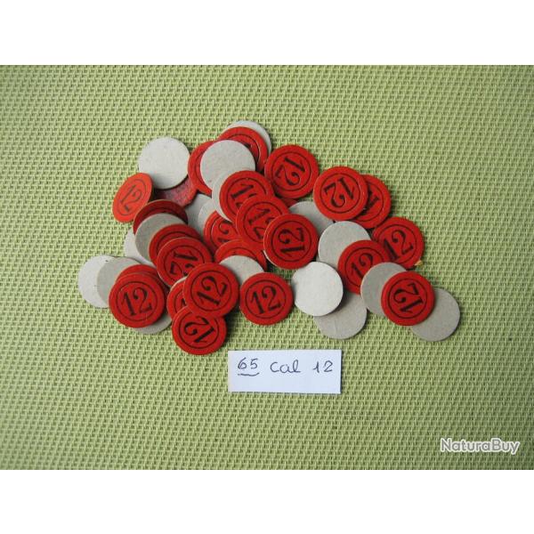 65 Cartons numrots cal 12 No 12 ou neutres