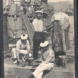 CPA - Marine de Guerre - La Vie du Marin - La Corvée N° 3708