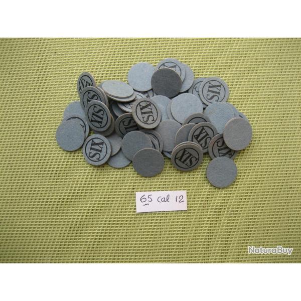 65 Cartons numrots cal 12 No 6 ou neutres