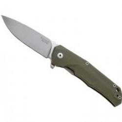 Couteau Lionsteel TRE lame acier M390 Bohler satiné +manche recto G10 vert