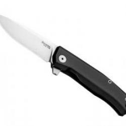 Couteau Lionsteel  MYTO lame acier M390 Bohler finition « stonewashed » +manche aluminium noir