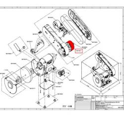 9 8079 4011 Rouleau d'entraînement pour bras SM-100
