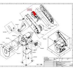 9 8079 4023 Rouleau tension de bande pour bras SM-100