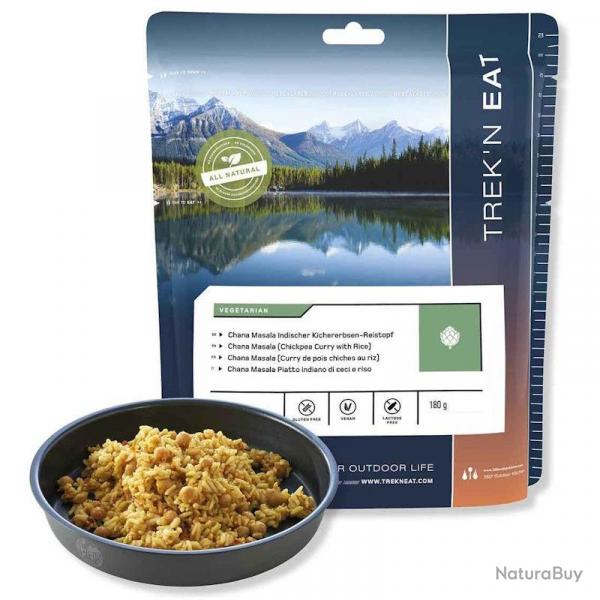Repas lyophilis Trek'n Eat Chana Masala Curry de pois chiches et riz