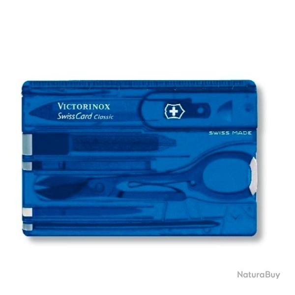 Couteau suisse Victorinox swisscard classic bleu 82mm 10 fonctions