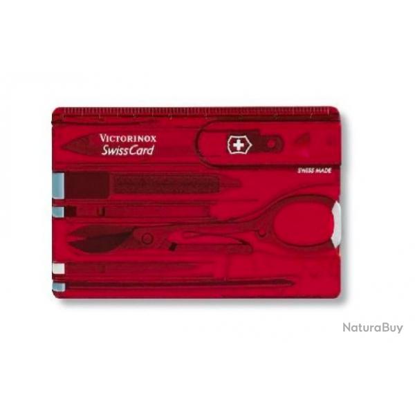 Couteau suisse Victorinox swisscard classic rouge 82mm 10 fonctions