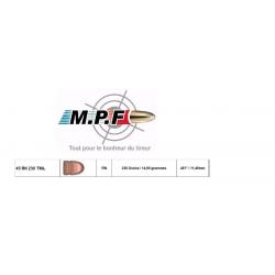 Ogives MPF Cuivrées 45 RN 230 Gr TMJE Ø 451 par 1000 en port gratuit