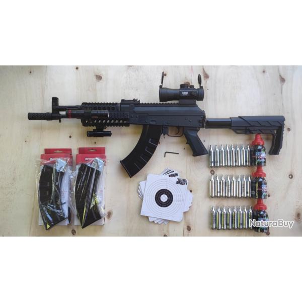 Carabine Crosman AK1 CO2 full auto cal.4.5 BB'S 3J Full Pack GARANTIE