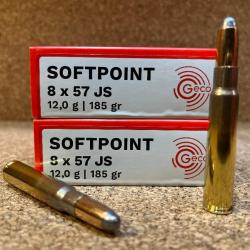 4 boites GECO Cal. 8X57 JS demi blindée 12g 185gr + FD231 M14 Cal7MM