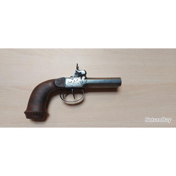 Pistoler de voyage a double canon enchre a 1 euro
