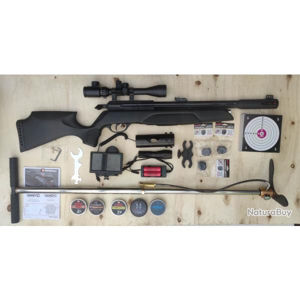 Carabine PCP GAMO Arrow 4.5mm 19.9J + lunette, pompe +++ GARANTIE