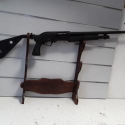 Fusil a pompe Hatsan ESCORT SFS PUMP ACTION cal.12/76 synthétique can.61cm + crosse pliante