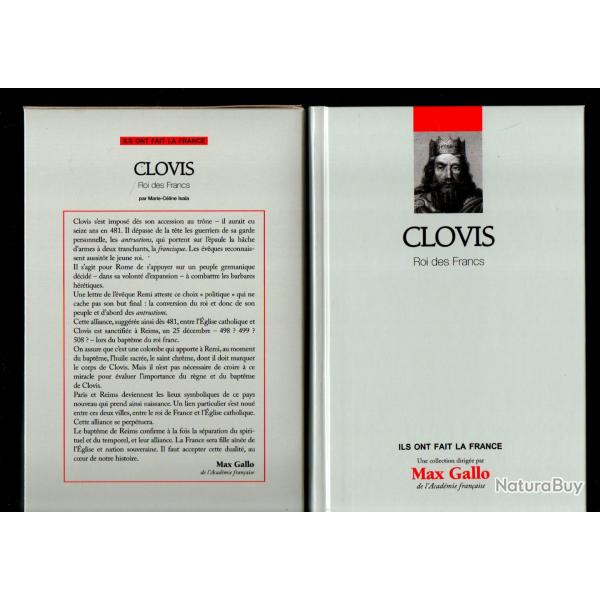clovis roi des francs marie-cline isaia collection ils ont fait la france sous emboitage