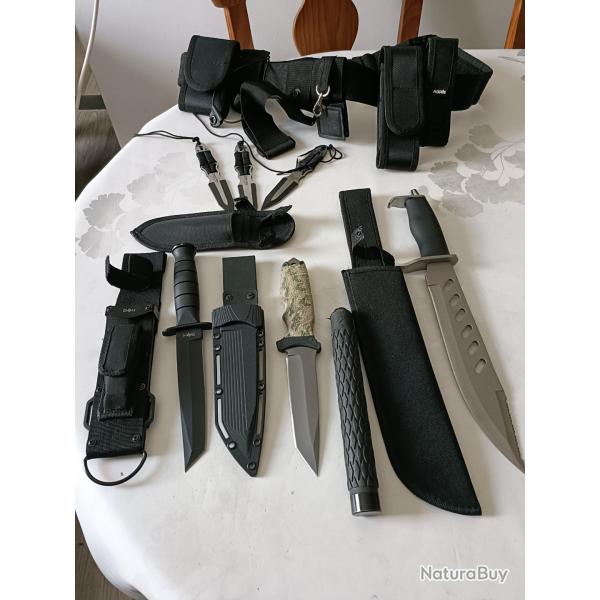 A vendre lot de couteau tactique