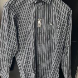chemise BO bleu et noire  taille M homme neuf déstockage chasse enchère