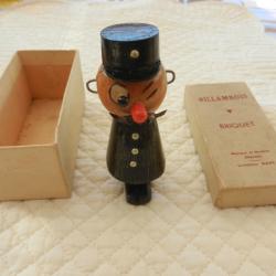 rare briquet vintage - policier en bois - Billambois création Kant