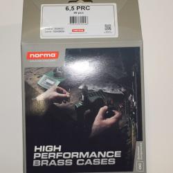 Lot 50 douilles laiton Norma cal 6.5 PRC