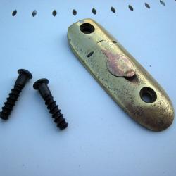 Plaque de couche / talon de crosse en laiton avec vis pour Lee Enfield SMLE N°1 MKIII