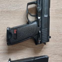 Pistolet airsoft HK USP Co2 Umarex avec 2 chargeurs (fuites chargeurs)