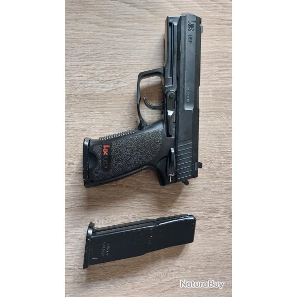 Pistolet airsoft HK USP Co2 Umarex avec 2 chargeurs (fuites chargeurs)