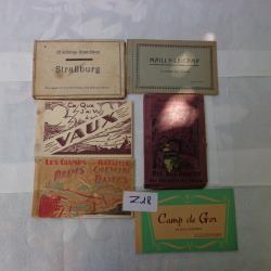 LOT DE CINQ CARNETS DE CARTES POSTALES MILITAIRES 14-18 - Z18