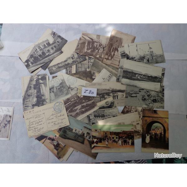 LOT DE CINQUANTE CARTES ANCIENNES DU MAROC INTENDANCE MILITAIRE DE 1916  1917 - Z20