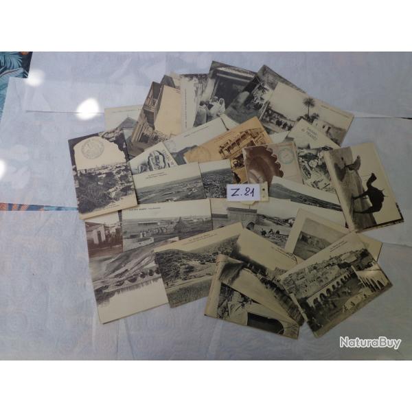 LOT DE CINQUANTE CARTES ANCIENNES DU MAROC INTENDANCE MILITAIRE DE 1916  1917 - Z21