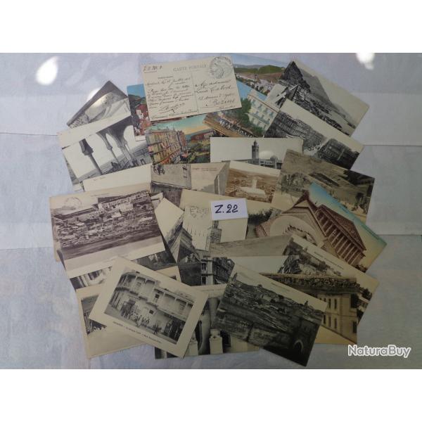 LOT DE QUARANTE CINQ CARTES ANCIENNES DU MAROC INTENDANCE MILITAIRE DE 1916  1917 - Z22
