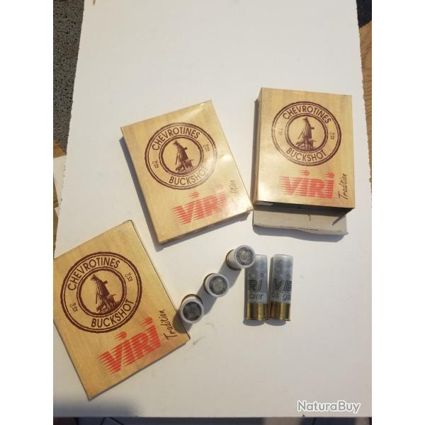 3 boites Chevrotine calibre 12.