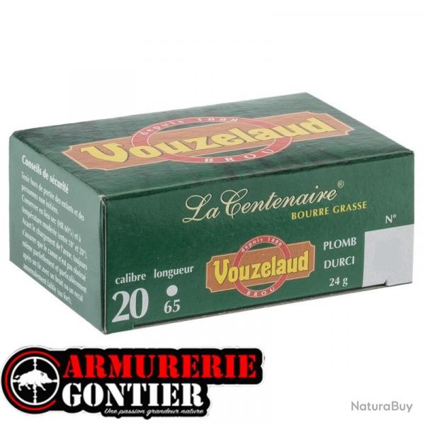 Cartouches VOUZELAUD 20/65/16 24g N8 LA CENTENAIRE bourre grasse