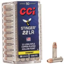 Boite de Munition CCI Stinger 22LR x500