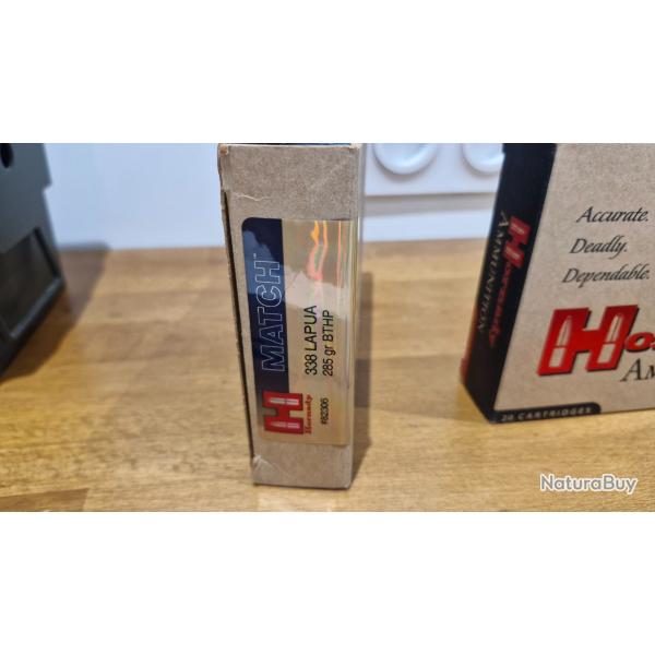 Munition 338LM hornady 285gr