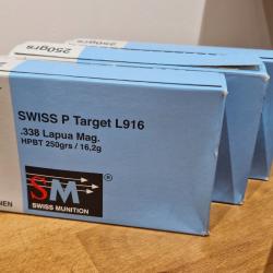 Munitions swiss P target 338LM 250gr
