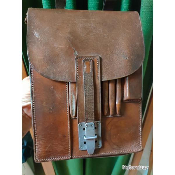 BEAU PORTE DOCUMENTS CUIR D'OFFICIER ALLEMAND 1936, WW2 39/45