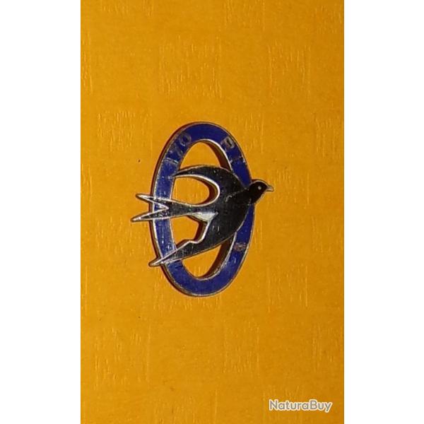 170 Rgiment d'Infanterie, sans devise, mail , ovale bleu broch d'une hirondelle ,PETIT ECLAT ,