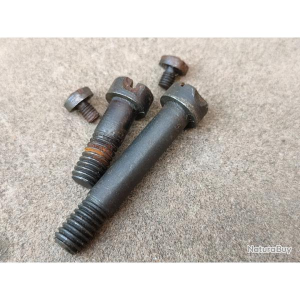 Lot de deux vis de botier de Mauser 98 allemand WW2 98k K98 sans numro et les deux contre vis