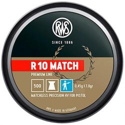 Plombs cal.4,5mm RWS R10 MATCH (0.45gr) par 10 boites ( 5 000 plombs )