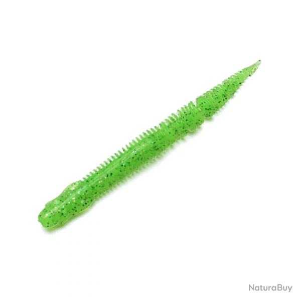 Leurre Souple BIM Tackle Cheetah's Tail 3,3" - 8,3cm par 10 07 - Charteuse Chart & Green 8,3cm