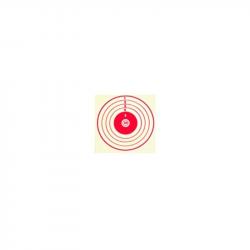 Cibles 10x10 centre rouge par 100