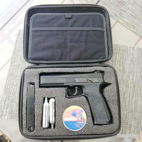 Pistolet CZ P09 plombs diabolo ou billes Blowback marque ASG avec a bote d origine