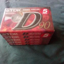 K7 CASSETTES AUDIO TDK PACK DE 5