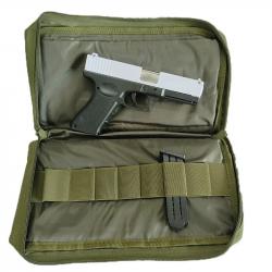 Sac de transport pour 2 armes de poing + 7 chargeurs - vert - LIVRAISON GRATUITE