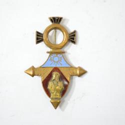 Insigne Commandement Génie A.O.F AOF DAKAR, DRAGO 712 dos lisse embouti