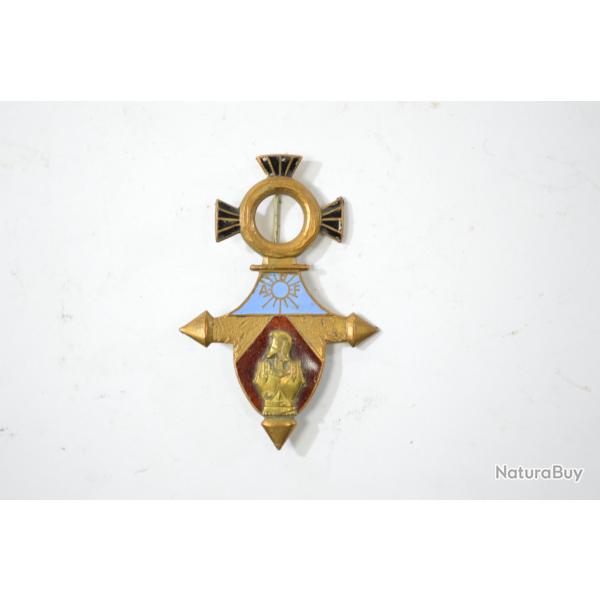 Insigne Commandement Gnie A.O.F AOF DAKAR, DRAGO 712 dos lisse embouti