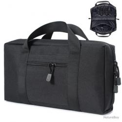 Sac de transport pour 2 armes de poing + 7 chargeurs - noir - LIVRAISON GRATUITE