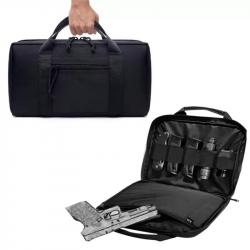 Sacoche de transport discrète pour armes de poing et chargeurs - noir - LIVRAISON GRATUITE